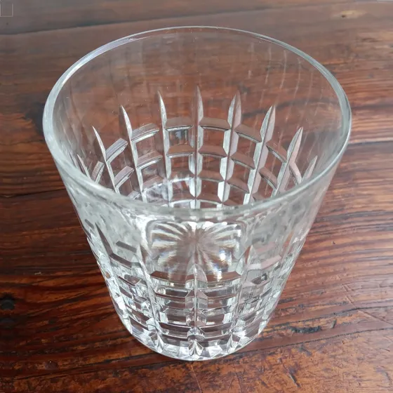 Vasos Cortos De Cristal Tallado Para Whisky - 10 Unidades
