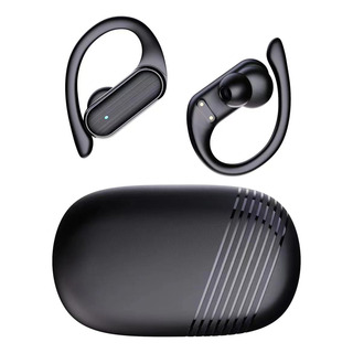 Fone De Ouvido Esportivo Sem Fio Bluetooth Com Gancho Preto Fone De Ouvido Esportivo Sem Fio Bluetooth Com Gancho Preto