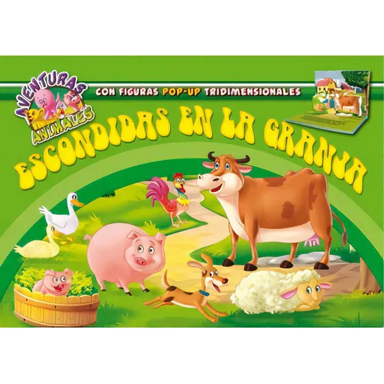 Aventuras Animales :escondidas En La Granja, De Varios Autores. Editorial Latinbooks, Tapa Blanda En Español