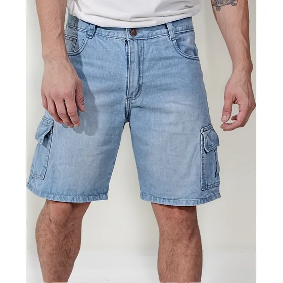 Pack Remera Oversize Y Bermuda Cargo Hombre Ybr Jeans