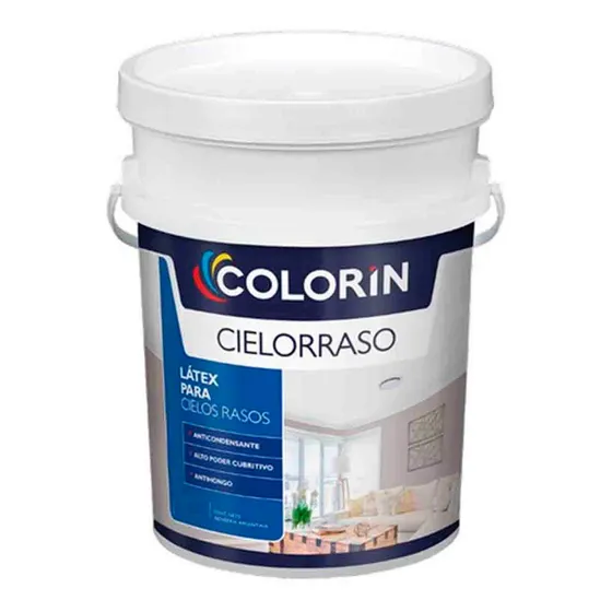Látex Para Cielorraso Colorín Antihongo 10lts Color Blanco