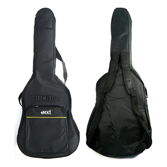 Bolsa Para Violão Com Alça E Bolso Frontal Mxt - 105x42cm