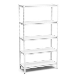 Estante De Aço Ferro 5 Prateleiras Mdf Reforçada 40cm Branca Estante De Aço Ferro 5 Prateleiras Mdf Reforçada 40cm Branca