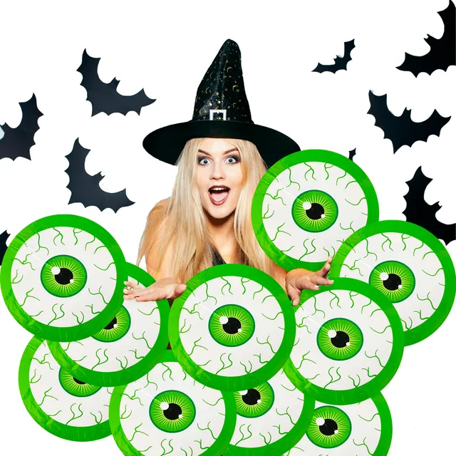 10 Globo Ojo Venas Halloween Ocular Venoso Terror Deco397
