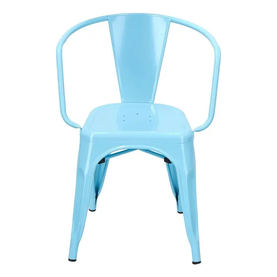 Silla Tolix Con Apoya Brazos Metalica Comedor Restaurante 