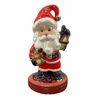 Figura Santa Claus Decoracion Navidad Papa Noel 38 Cm Figura Santa Claus Decoracion Navidad Papa Noel 38 Cm