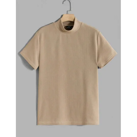 Camiseta Tejida Con Estampado Marron