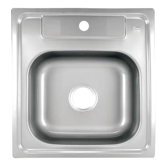 Tarja Sencilla Empotre 50 Cm Acero Inox Teka 508.533 1c 1 P