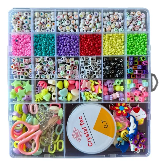 Caja Para Armar Pulseras Kit De Bijouterie N8 Dijes / M11