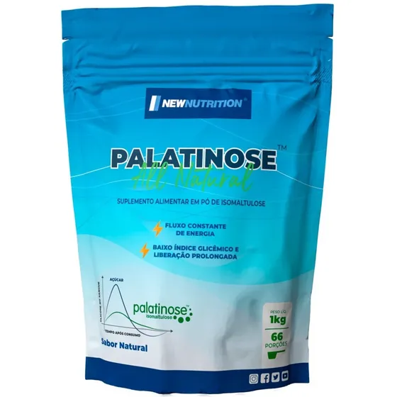 Isomaltulose Suplemento em Pó NewNutrition Palatinose All Natural Carboidratos 1kg