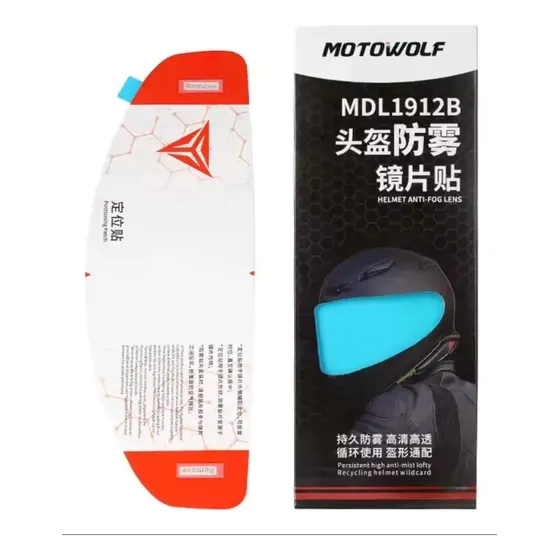 Film Pinlock Anti Empaño Motowolf Para Casco Moto Universal Anti Empaño