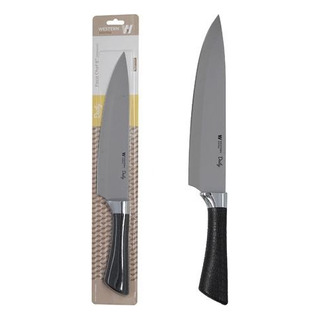 Faca Chef Daily 8 De Inox Com Cabo Preto Faca Chef Daily 8 De Inox Com Cabo Preto