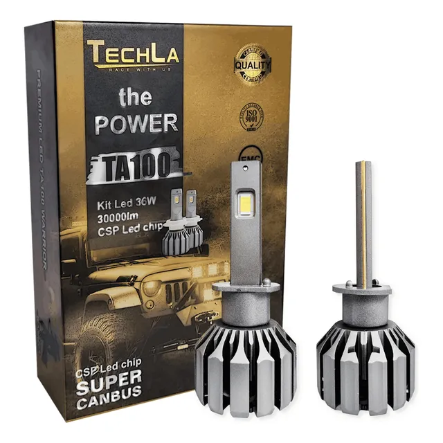 Kit Focos Led Ta100 Techla 30000lm Original Cambus Auto