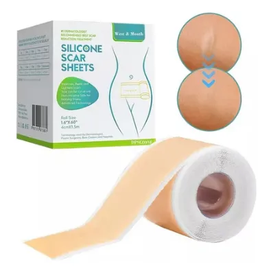 Parche Cinta Para Cicatrices De Gel Silicona Rollo 4cm
