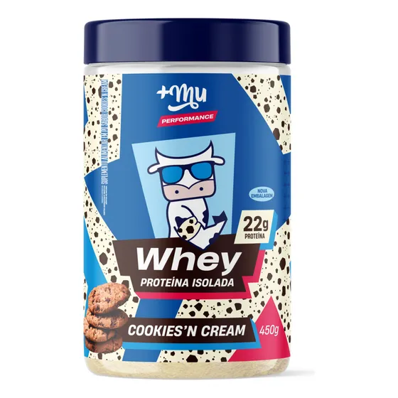 Whey Isolado Sabor Cookies'n Cream 450g +Mu