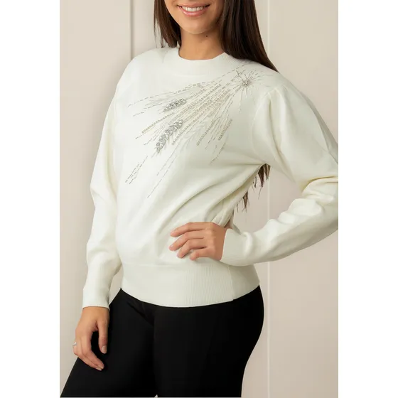 Sweater Con Apliques Metal Byh