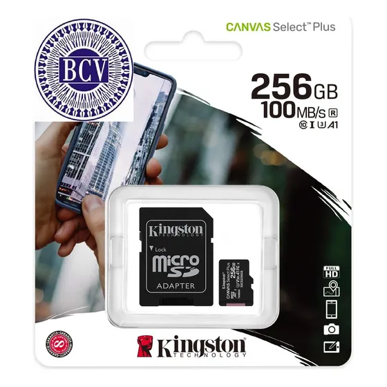Kingston Micro Sd 256gb * Original 5 Años De Garantia *