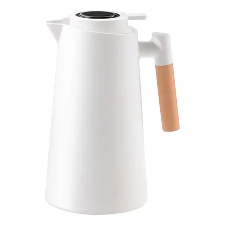Garrafa Térmica 1 Litro Com Termômetro Led Para Chás / Café Branco