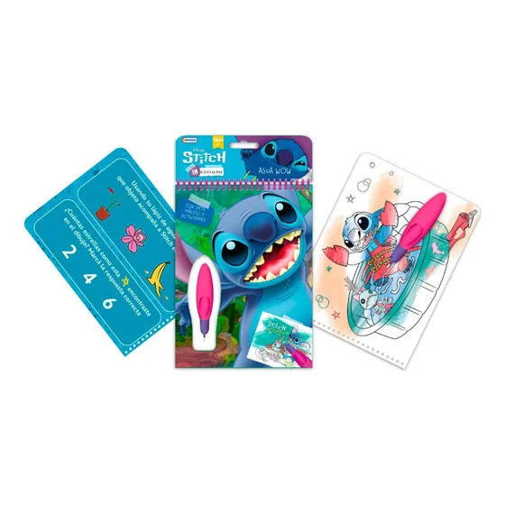 Libro Con Lapiz Magico Para Pintar Con Agua - Stitch