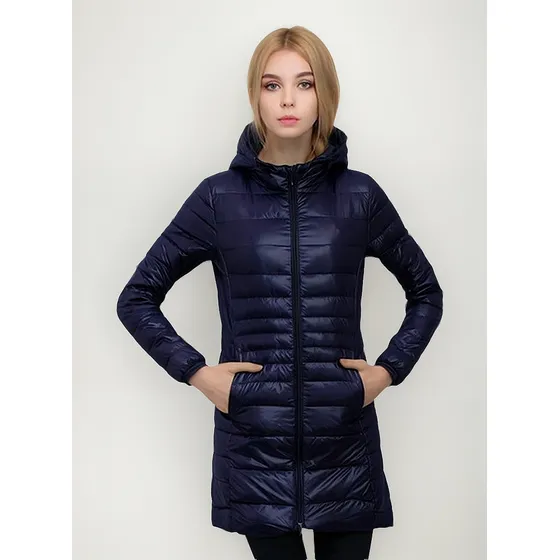 Paristore I Parka Larga Ultraliviana Mujer Azul