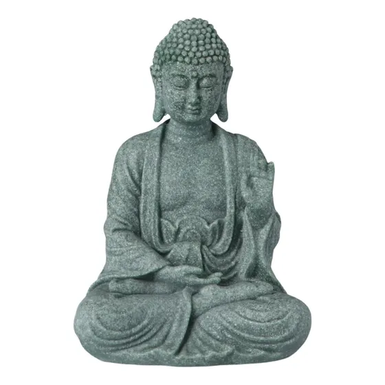 Estatua Buda Piedra Arenisca Figura Decorativa Hogar Jardín