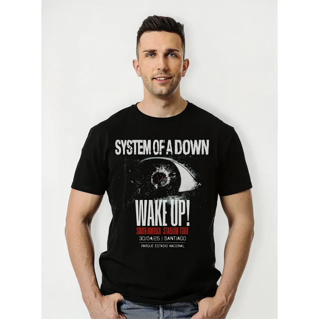 Polera System Of A Down En Chile Wake Up Tour 2 Abominatron