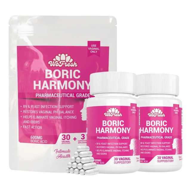 Óvulos De Acido Borico 600mg Vaginales 100% Puro Americano Pack X2 + Obsequio