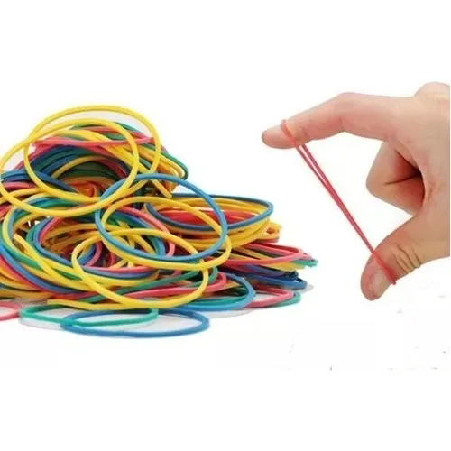 Bandas Elasticas Credencial Bolsa X 250 Gr. De Colores