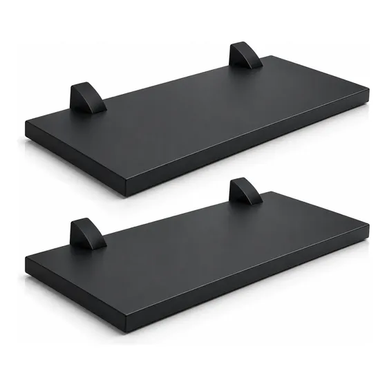 Kit 2 Prateleiras Mdf Decorativas 20 X 40cm Com Suporte