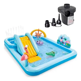 Piscina Playground Floresta 493l Intex Bomba Elétrica Piscina Playground Floresta 493l Intex Bomba Elétrica