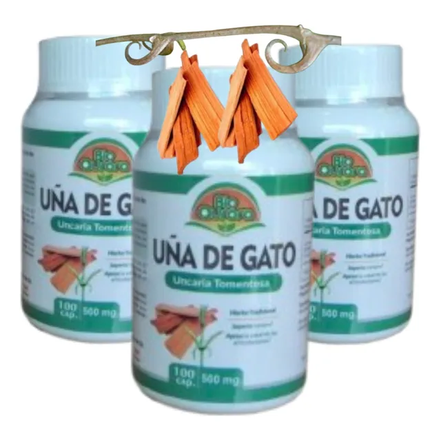 Uña De Gato Pack 3 Frascos 300 Cápsulas Registro S. Original