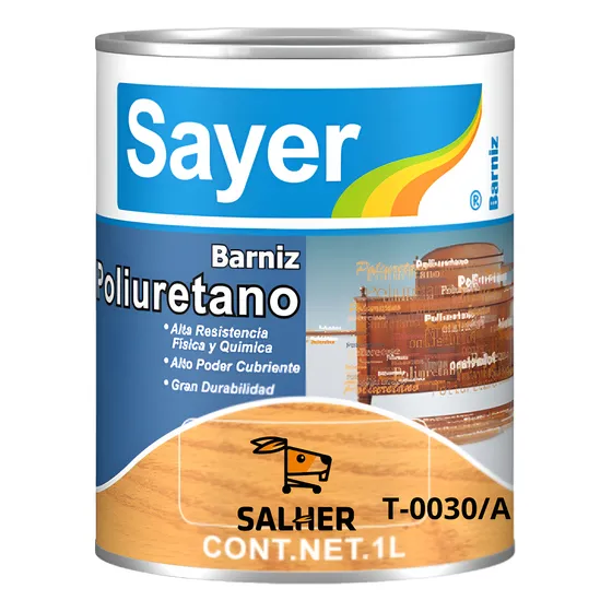 Acabado De Poliuretanoo Brillo Directo Negro 1 Lt T-0030/a