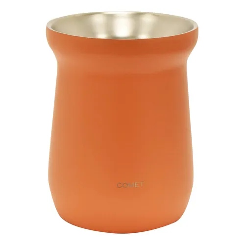 Mate Chico Con Doble Pared En Acero Inoxidable 160ml Comet Color Coral Liso