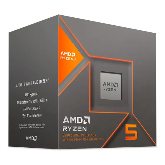 Procesador Amd Ryzen 5 8600g Am5 (4.3ghz-5.0ghz) Fan/vídeo