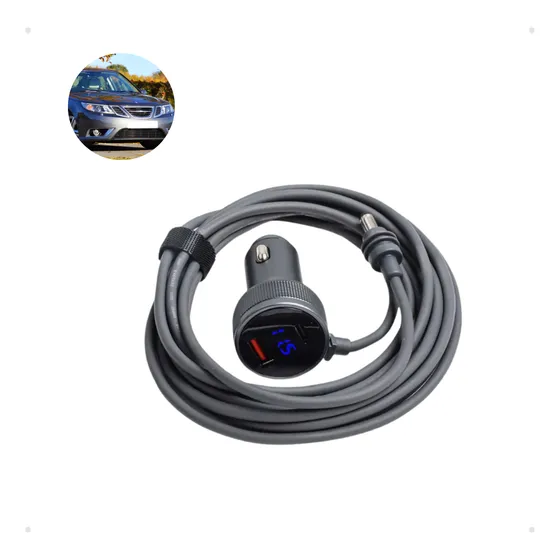 Cabo 3 Em 1 Starlink Mini 2m Tipo-c Veicular Com Voltímetro