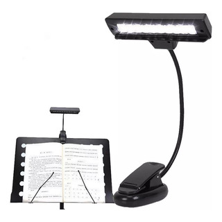 T Clip Recargable Usb En Lámpara De 10 Led Para Atril Que T Clip Recargable Usb En Lámpara De 10 Led Para Atril Que