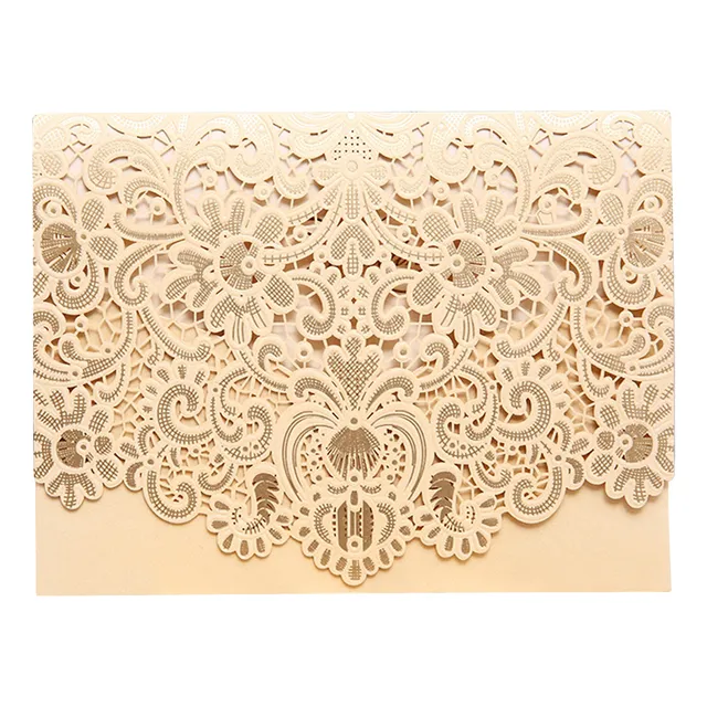 25 Tarjetas De Invitaciones De Boda Huecas Con Sobres