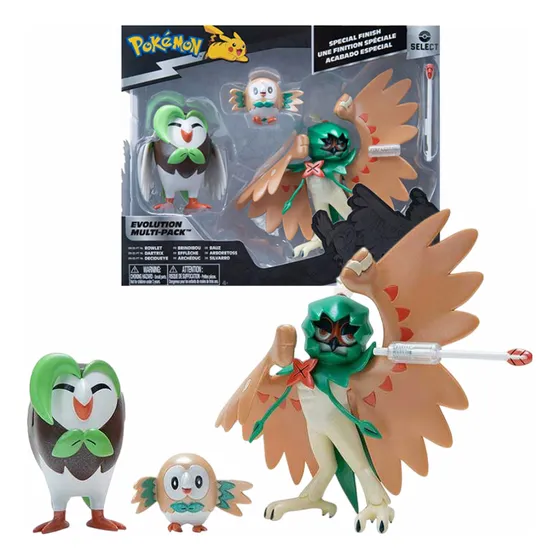 Figura Pokemon Select Multipack Evolution - Decidueye