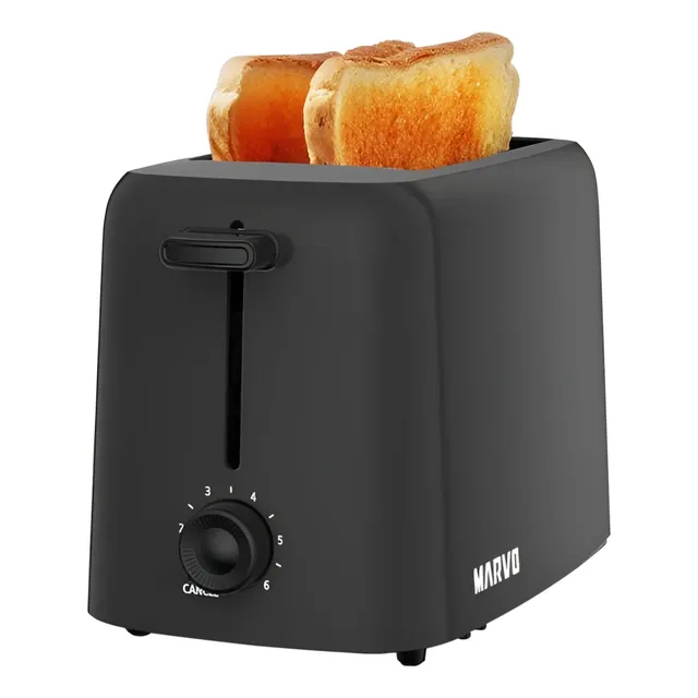 Tostadora Eléctrica 2 Panes Marvo 6 Niveles Tostado 650w ®