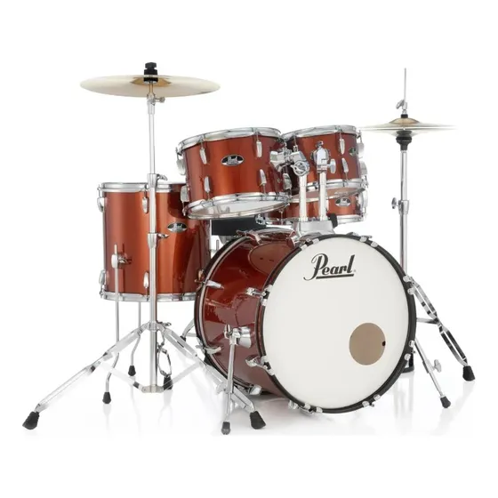 Bateria Pearl Roadshow Bumbo 20 C/ Ferragens | Banco | Pedal Cor Burnt Orange Sparkle