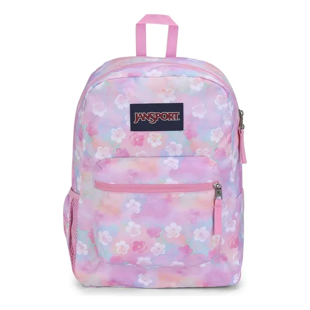 Mochila Jansport Cross Town Color Neon Daisy Diseño de la tela Liso