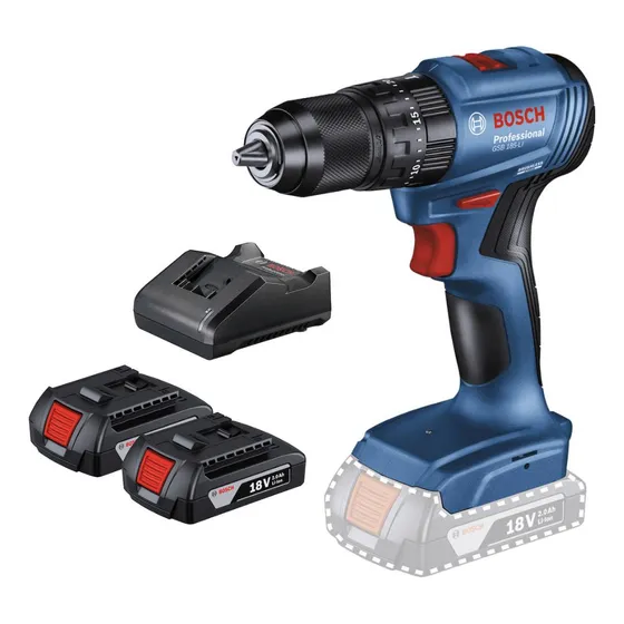 Taladro Bosch Professional Gsb GSB185-LI 06019K31H0 Incluye maleta Color Azul 18V