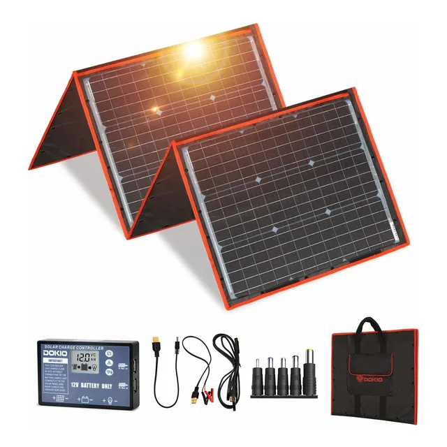 W 5 Portable Solar Panel Kit Only In Thick Folding With