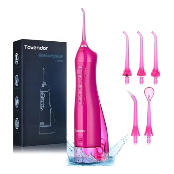 Tovendor Irrigador Dental Eléctrico De Agua, Hilo