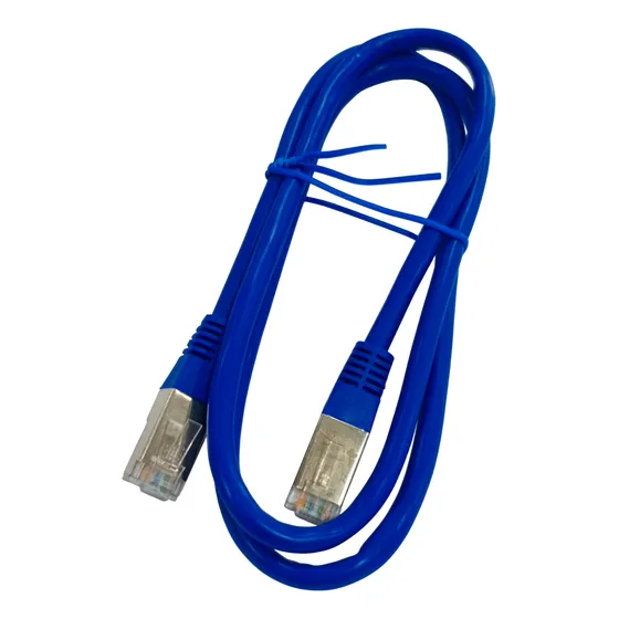 Patch Cord Cat 6a 100% Cobre 90 Cm Color Azul Qnet