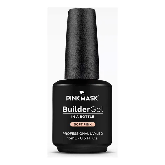 Builder Gel In A Bottle Pink Mask Soft Pink