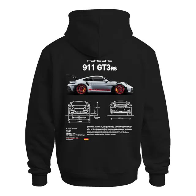 Moletom Blusa Porsche 911 Gt3rs Moda Premium 