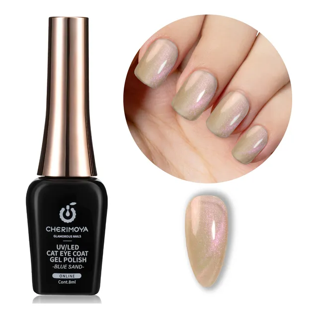 Esmalte De Uñas De Gel Blue Tears Cat Eye 8ml Cherimoya