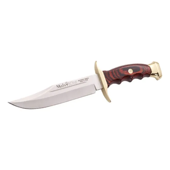 Cuchillo Muela Para Caceria Bowie Bw18 Color Cafe