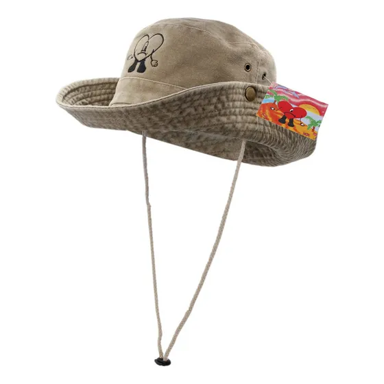 Sombreros De Pescador De Bad Bunny Bordados De Algodón Un Ve
